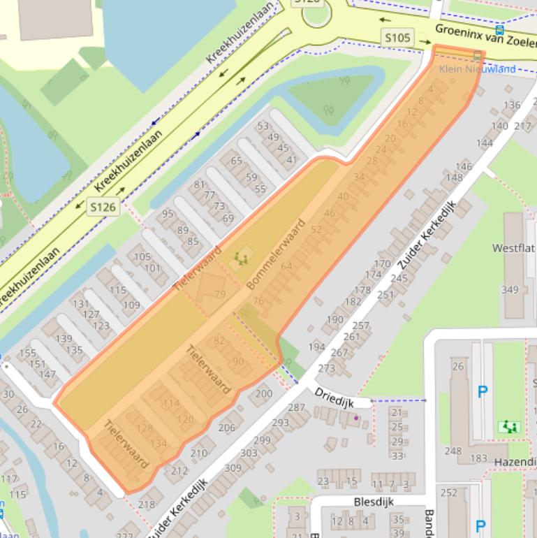 Kaart van postcodegebied 3079PS.