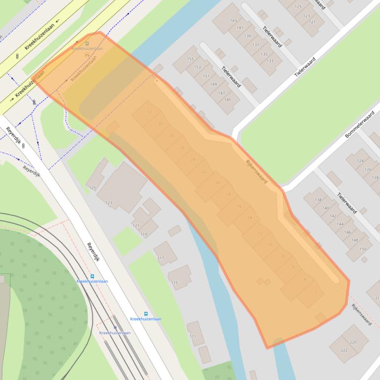 Kaart van postcodegebied 3079PT.