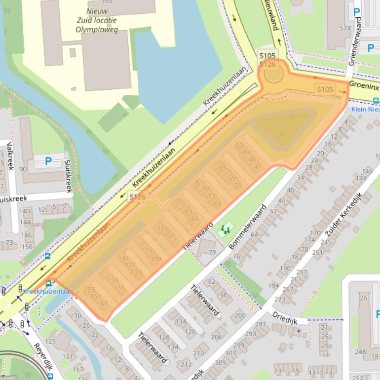 Kaart van postcodegebied 3079PV.