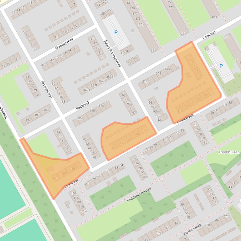 Kaart van postcodegebied 3079SM.