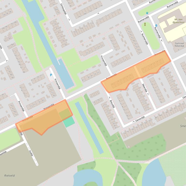 Kaart van postcodegebied 3079TG.