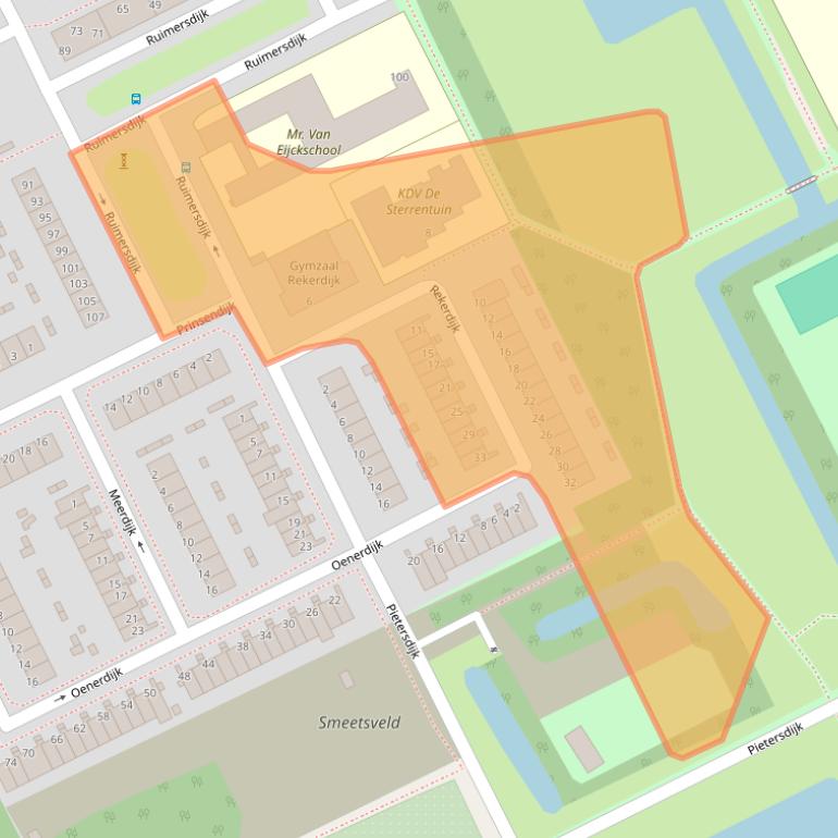 Kaart van postcodegebied 3079TK.