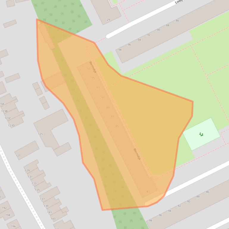 Kaart van postcodegebied 3079TM.