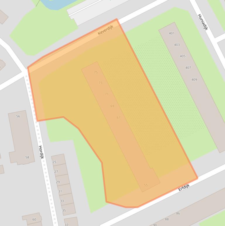 Kaart van postcodegebied 3079TP.