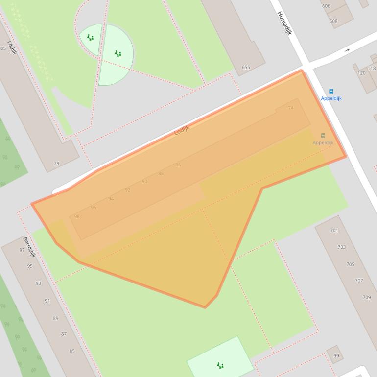 Kaart van postcodegebied 3079TW.