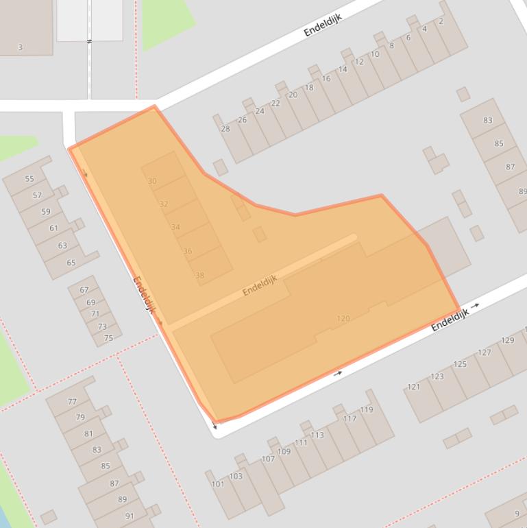 Kaart van postcodegebied 3079VD.