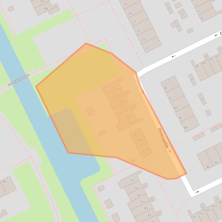 Kaart van postcodegebied 3079VG.