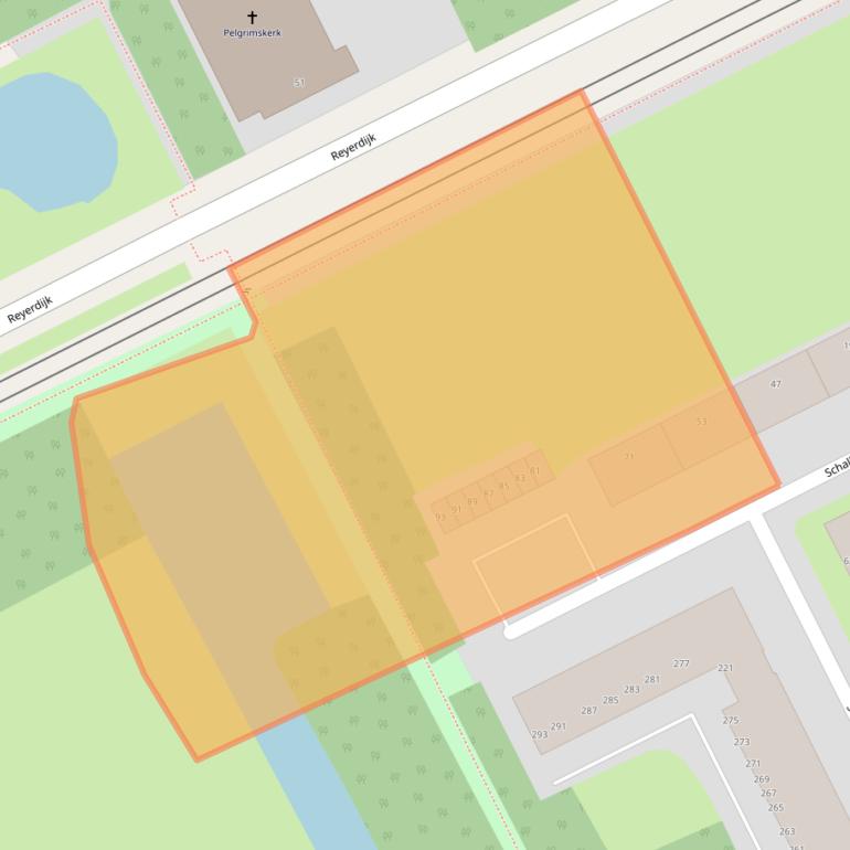 Kaart van postcodegebied 3079WC.