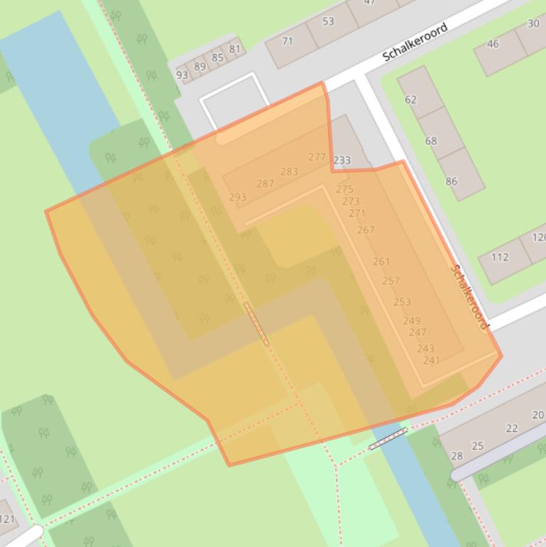 Kaart van postcodegebied 3079WE.