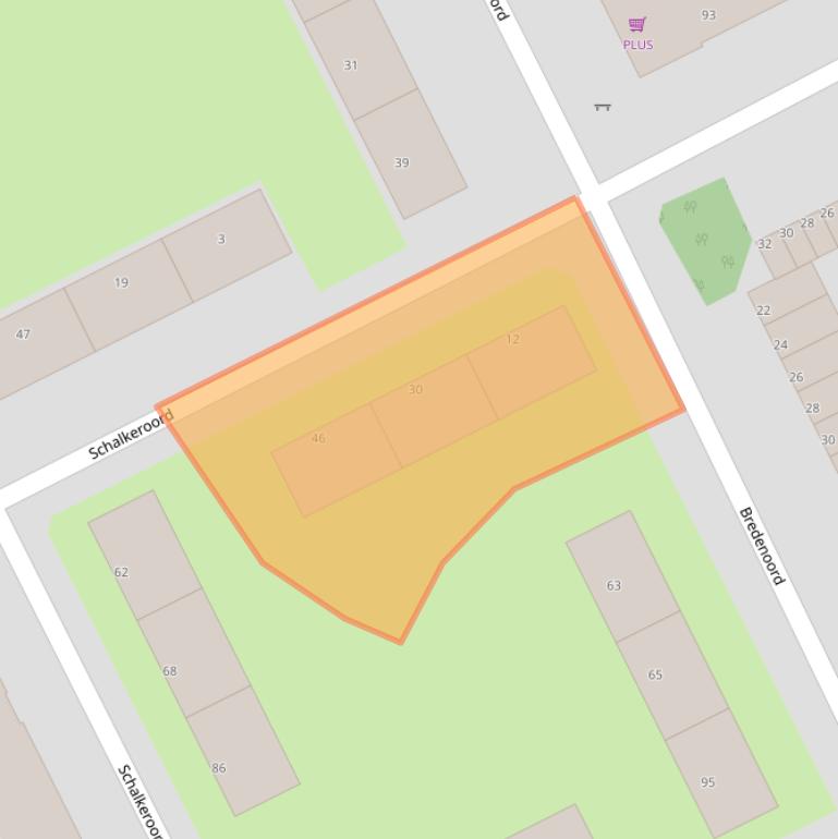 Kaart van postcodegebied 3079WJ.