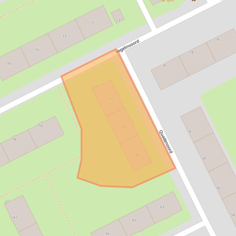 Kaart van postcodegebied 3079XA.