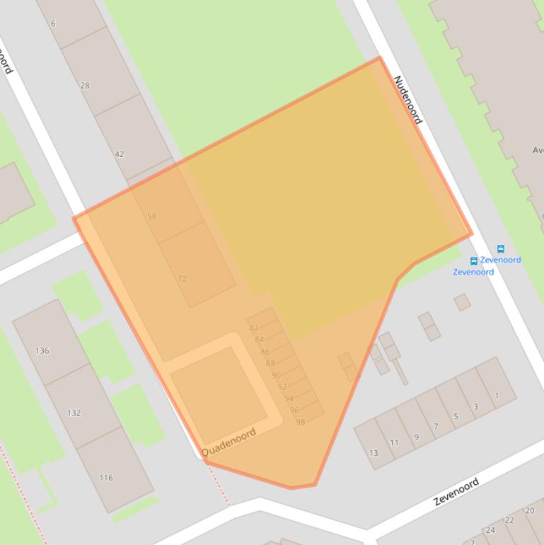 Kaart van postcodegebied 3079XE.