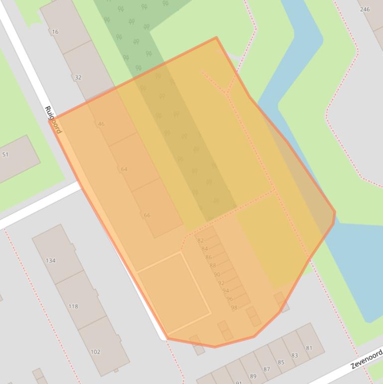 Kaart van postcodegebied 3079XS.