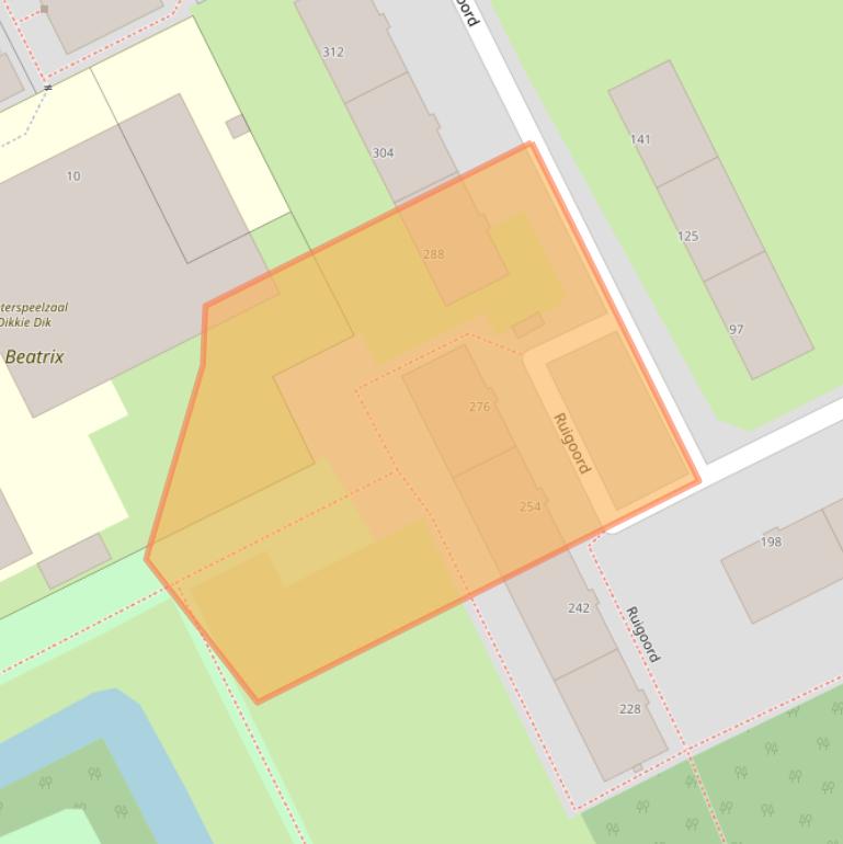 Kaart van postcodegebied 3079XX.