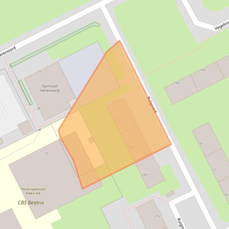 Kaart van postcodegebied 3079XZ.