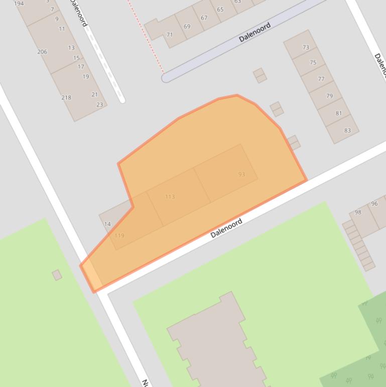 Kaart van postcodegebied 3079ZB.