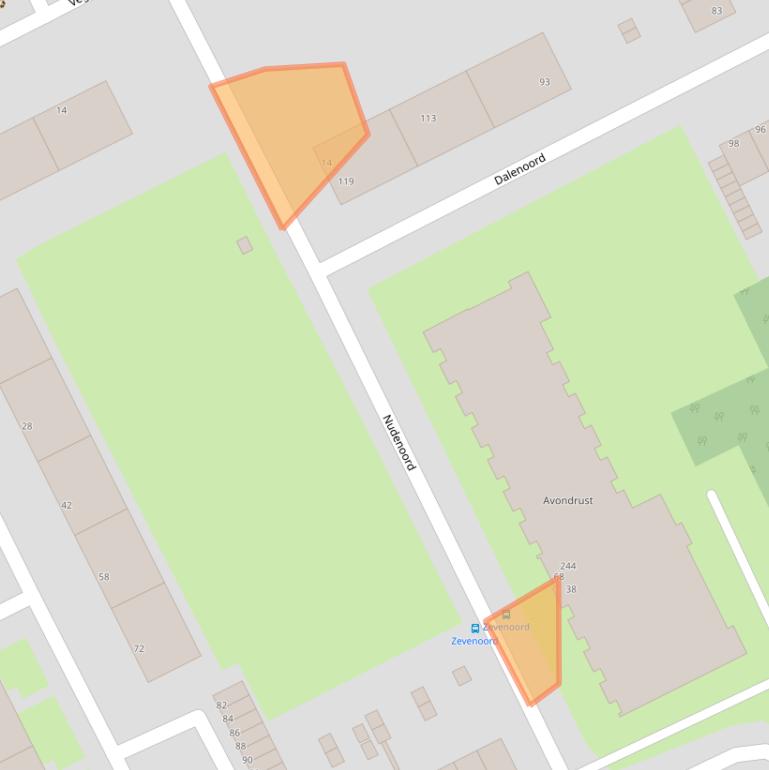 Kaart van postcodegebied 3079ZH.