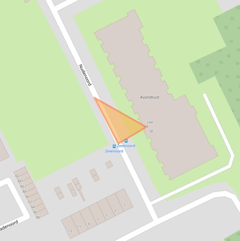 Kaart van postcodegebied 3079ZM.