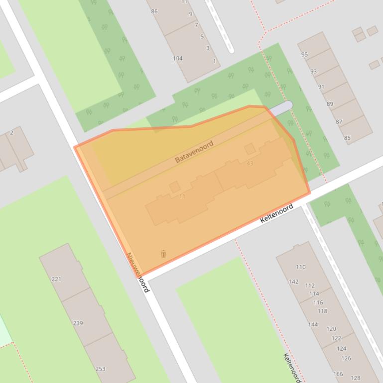 Kaart van postcodegebied 3079ZP.