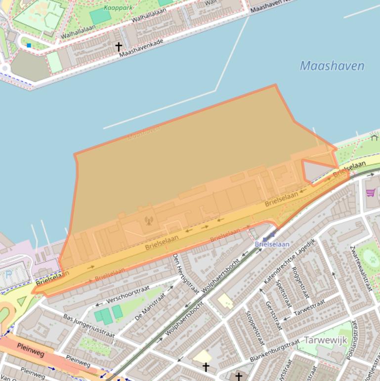 Kaart van postcodegebied 3081AB.