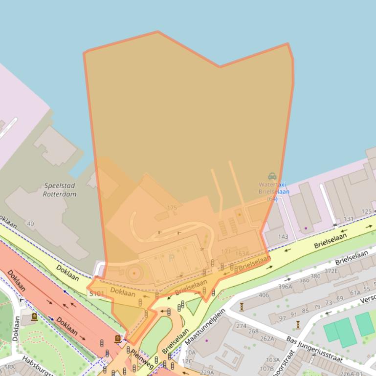 Kaart van postcodegebied 3081AC.