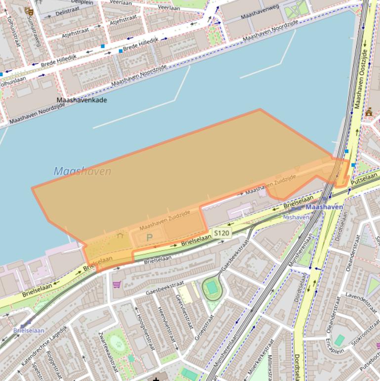 Kaart van postcodegebied 3081AE.