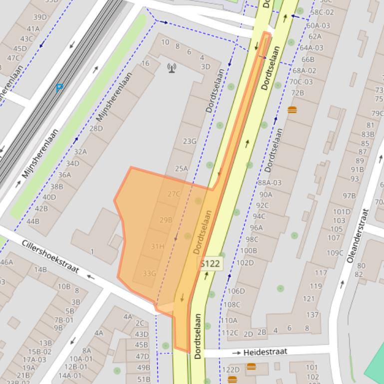 Kaart van postcodegebied 3081BD.