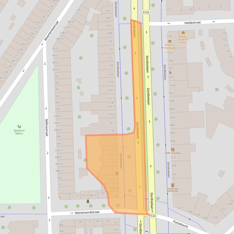 Kaart van postcodegebied 3081BH.