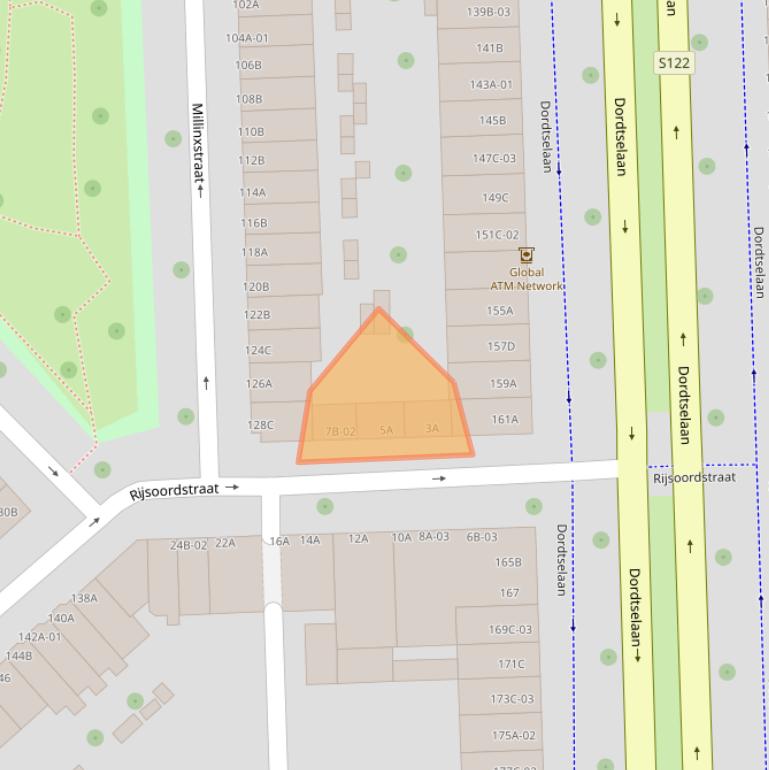 Kaart van postcodegebied 3081BS.