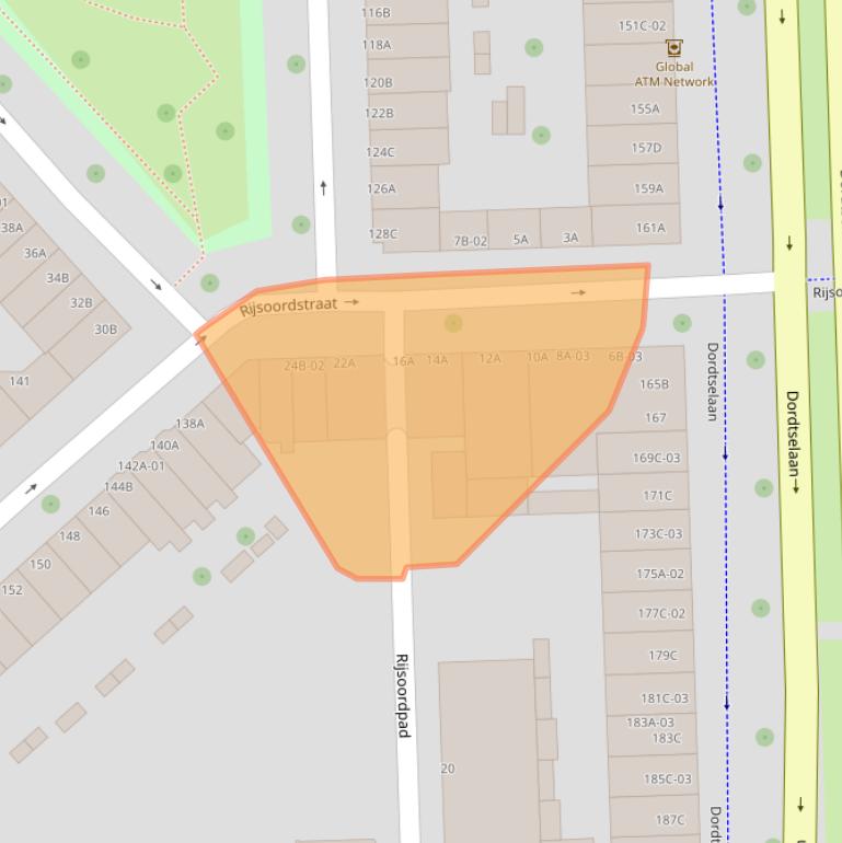 Kaart van postcodegebied 3081BV.