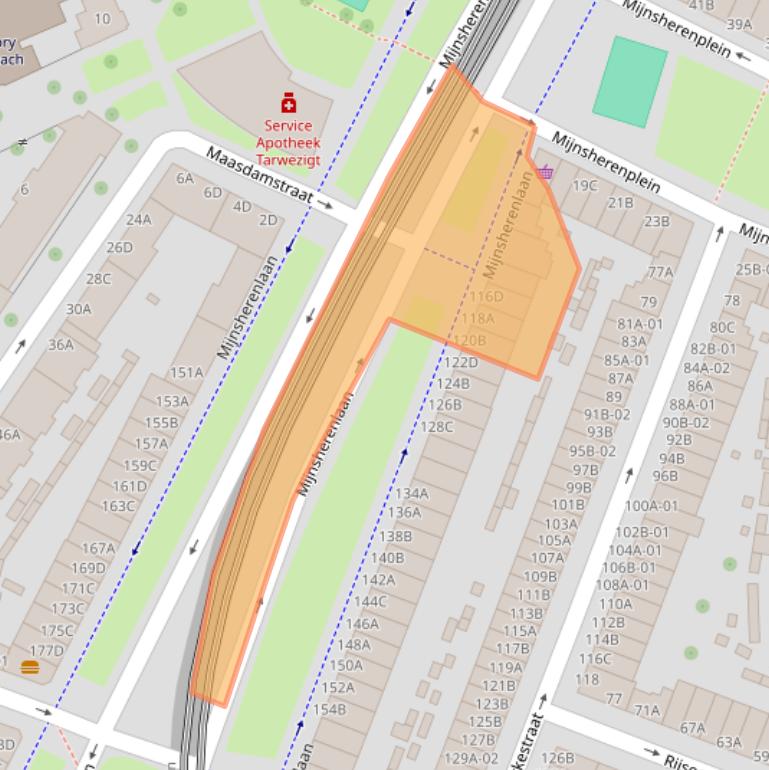 Kaart van postcodegebied 3081CH.