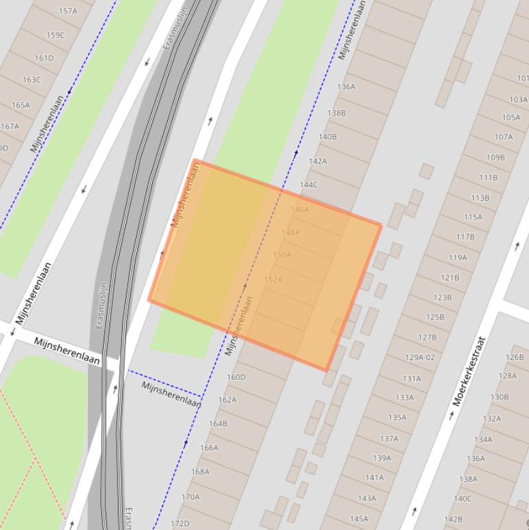 Kaart van postcodegebied 3081CL.