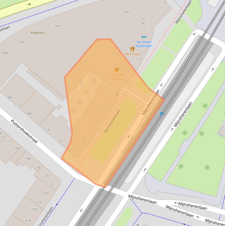 Kaart van postcodegebied 3081GB.