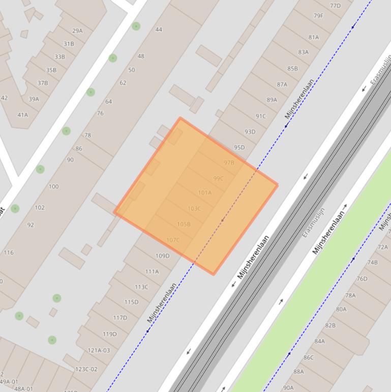 Kaart van postcodegebied 3081GH.