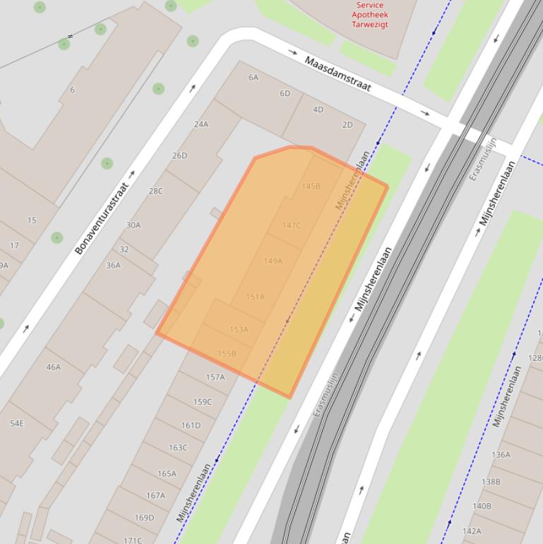 Kaart van postcodegebied 3081GK.