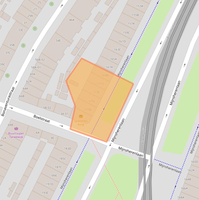 Kaart van postcodegebied 3081GM.