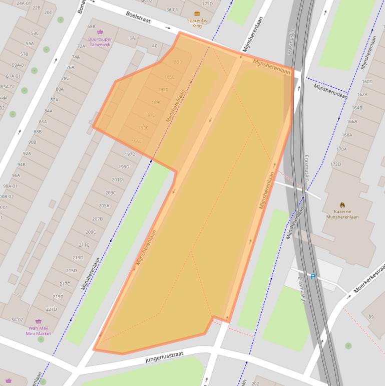 Kaart van postcodegebied 3081GN.