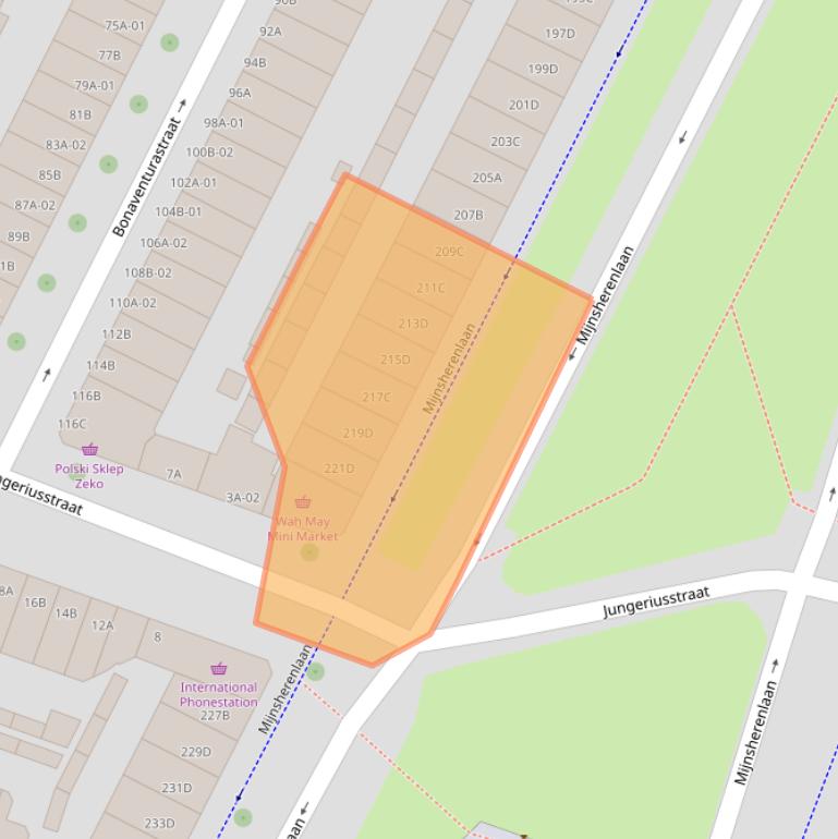 Kaart van postcodegebied 3081GR.