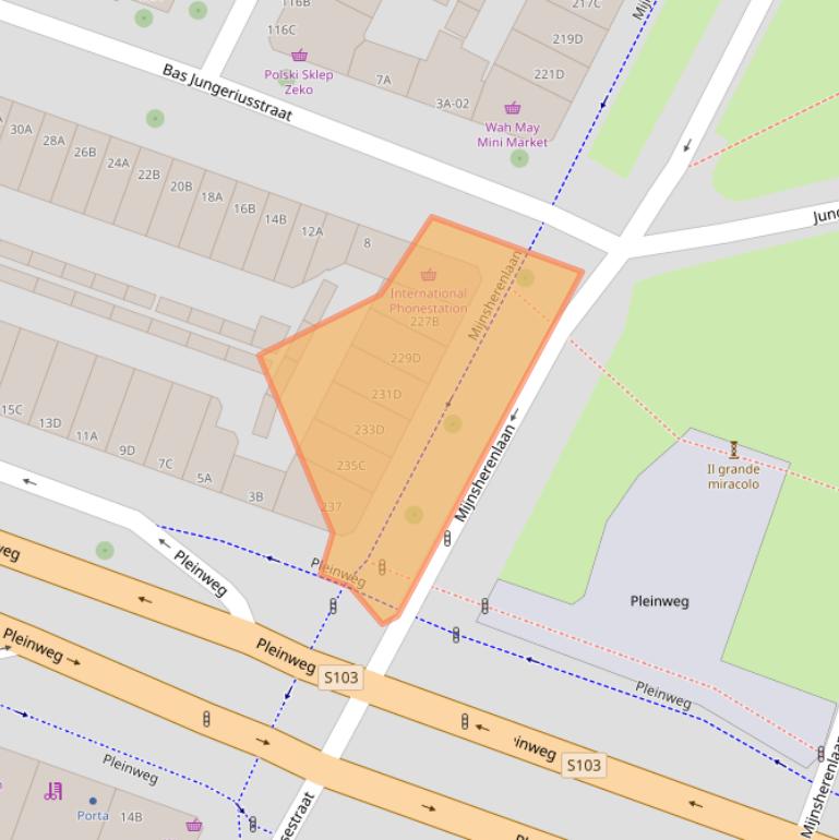 Kaart van postcodegebied 3081GS.