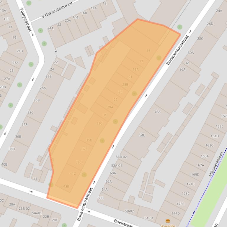 Kaart van postcodegebied 3081HA.