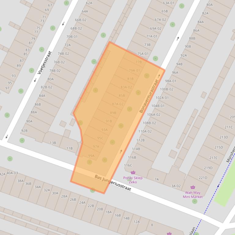 Kaart van postcodegebied 3081HC.