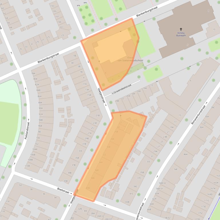 Kaart van postcodegebied 3081HP.