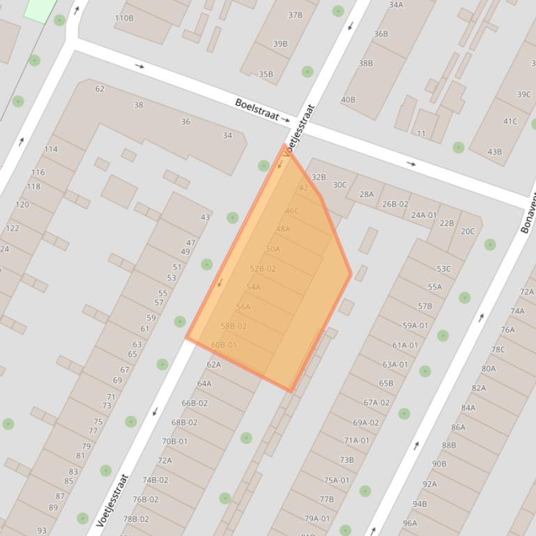 Kaart van postcodegebied 3081HR.