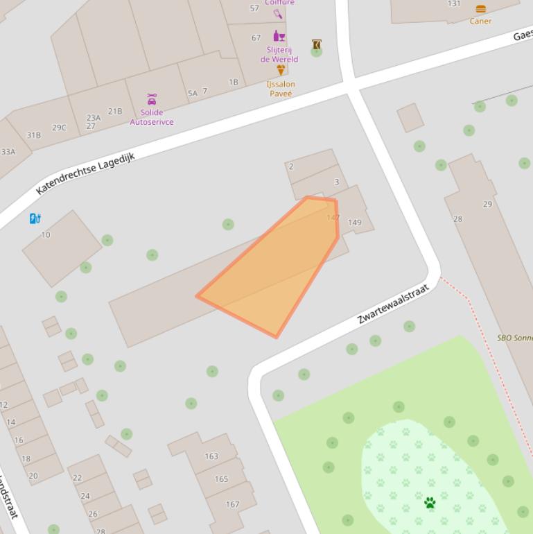 Kaart van postcodegebied 3081HW.
