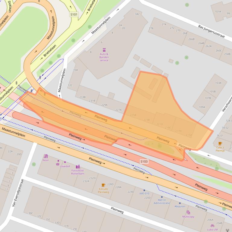 Kaart van postcodegebied 3081JP.