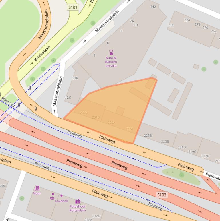 Kaart van postcodegebied 3081JR.