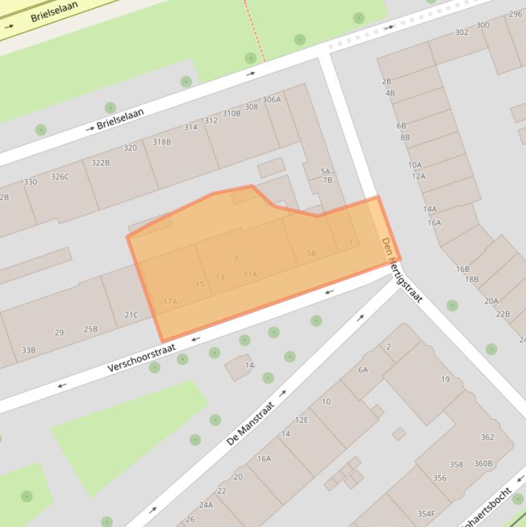 Kaart van postcodegebied 3081JS.