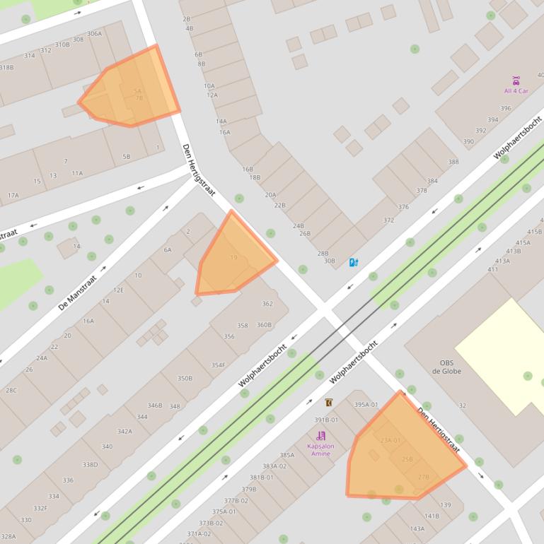 Kaart van postcodegebied 3081KA.