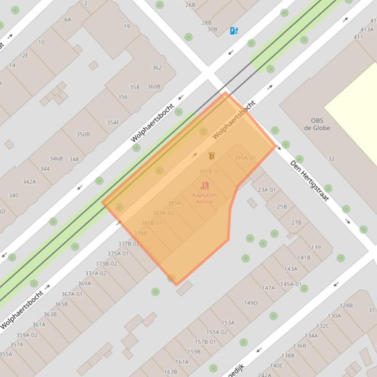 Kaart van postcodegebied 3081KJ.