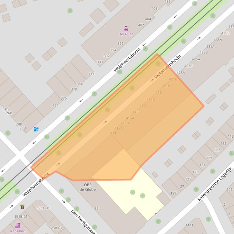 Kaart van postcodegebied 3081KK.